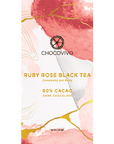 Red Ruby Rose Tea Dark Chocolate Bar - 60% Cacao