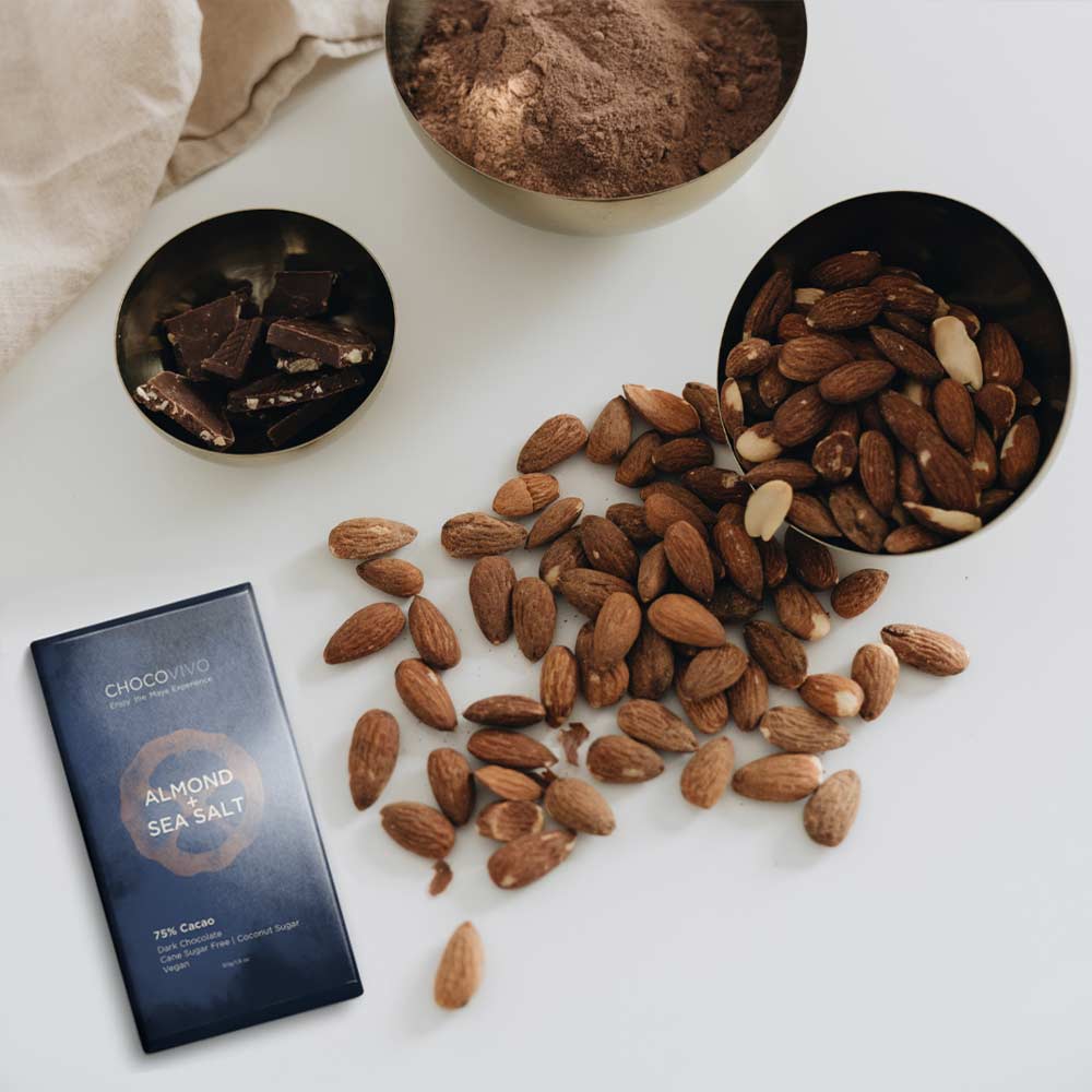 Almond & Sea Salt Dark Chocolate Bar