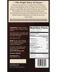 90% Cacao Bar - Back panel: Story, Ingredients, Nutrition Facts