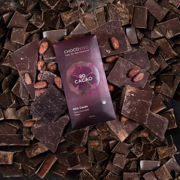 80% Cacao Dark Chocolate Bar