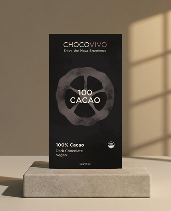 100% Dark Chocolate Cacao Bar