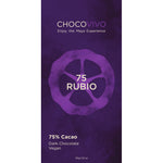 75% Rubio Cacao Dark Chocolate Bar