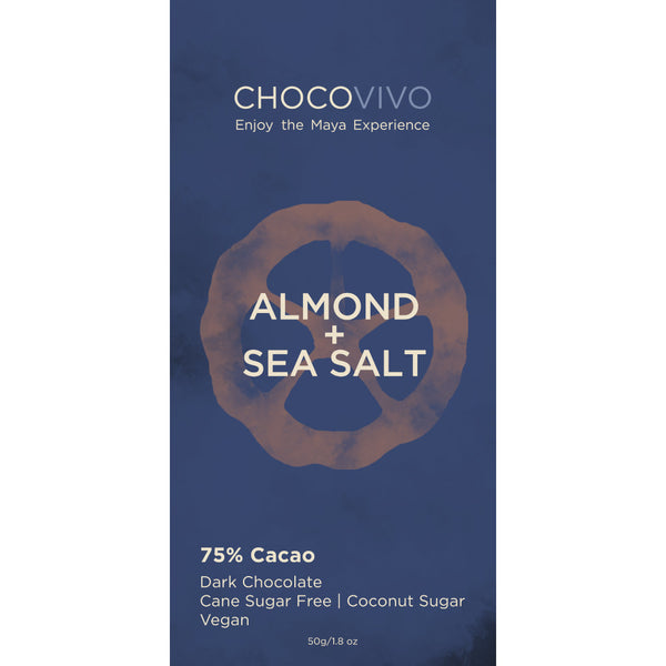 Almond & Sea Salt Dark Chocolate Bar